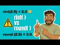 round vs rint in Java - The Subtle Mistake Beginners Make