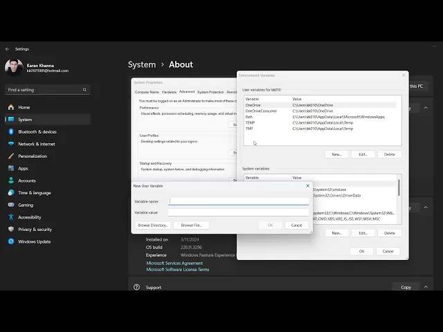 How to Set Environment Variables in Windows 11 - 1 min