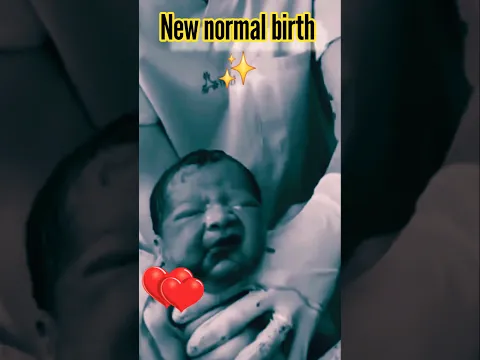 A Newbornโs First Cryโฆ Then the Sweetest Calm ๐ฅนโค๏ธ #Shorts #baby #mom #youtube
