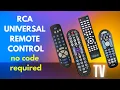 How to program an RCA universal remote control no code required