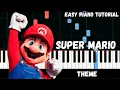 Super Mario Theme Easy Piano Tutorial
