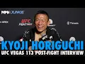 Lagu Kyoji Horiguchi reveals broken hand, has one goal to 'get the belt' | UFC Vegas 113