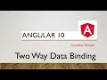 Angular-10 Part - Two Way Data Binding