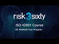 ISO 42001 Course - Maintain Your Program