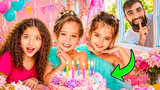 أخيرًا اقتحمت عيد ميلاد ماريا وكتاليا ونايا بدون ما يعرفوا! 😱🎂