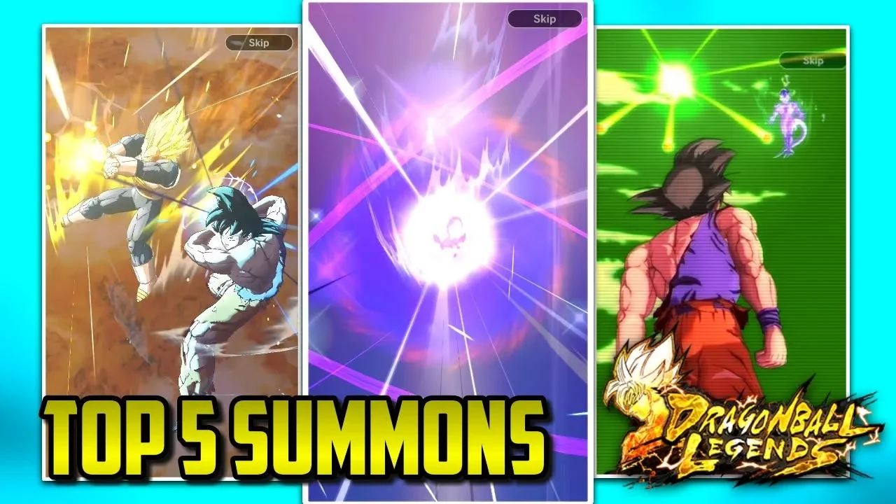 TOP 5 LUCKIEST DRAGON BALL LEGENDS SUMMONS! | Dragon Ball Legends List