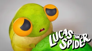 Lucas the Spider's Jumping Friend Lost His Home + More Lucas The Spider Cartoons for Kids