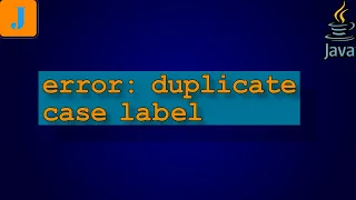 error duplicate case label