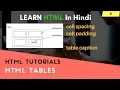 Html 08 table advance topic - cell padding and cell spacing