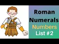 Roman Numerals Numbers 2011 2012 2013 2014 2015