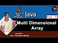 Learn Java - Part 22 Multi Dimensional Arrays Java Tutorial in Tami