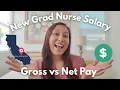 How Much I Make As A New Grad Registered Nurse in California My Real Paystub