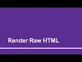 Render Raw HTML Part - 15 Using ASP Net Blazor for Absolute Beginners