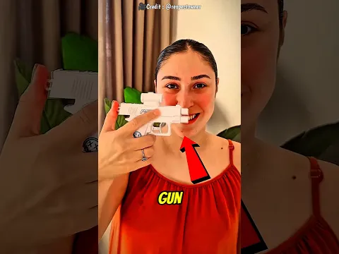 This Water Gun Has the WEIRDEST Glitch Ever! 😂💦 #shorts #cute #trends #catcartoon #tiktok