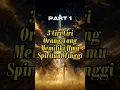 Lagu Part 1 | 3 ciri ciri orang yang memiliki ilmu spiritual tinggi!!! #shorts