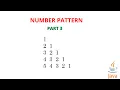 number pattern part 3 number pattern in java Part 3 Code eureka