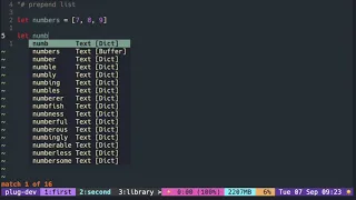 Vimscript Tutorial List prepend to a list