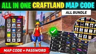 All In One Map Code || Craftland Map Code || Free Fire Craftland Map Code | Free Fire All In One Map