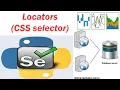8 Selenium with Python - - Locators CSS Selector