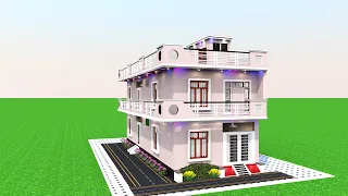 20x50 House Plan With Car Parking | 20 By 50 Ghar Ka Naksha 3BHK | 1000 Sq Ft House Design