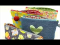 How To Make a Simple Zipper Pouch Beginner Sewing Tutorial