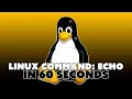Linux Command Echo Alta3 Tech Minute