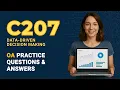Data-Driven Decision Making C207 OA - Real-Style Exam Q A You Need