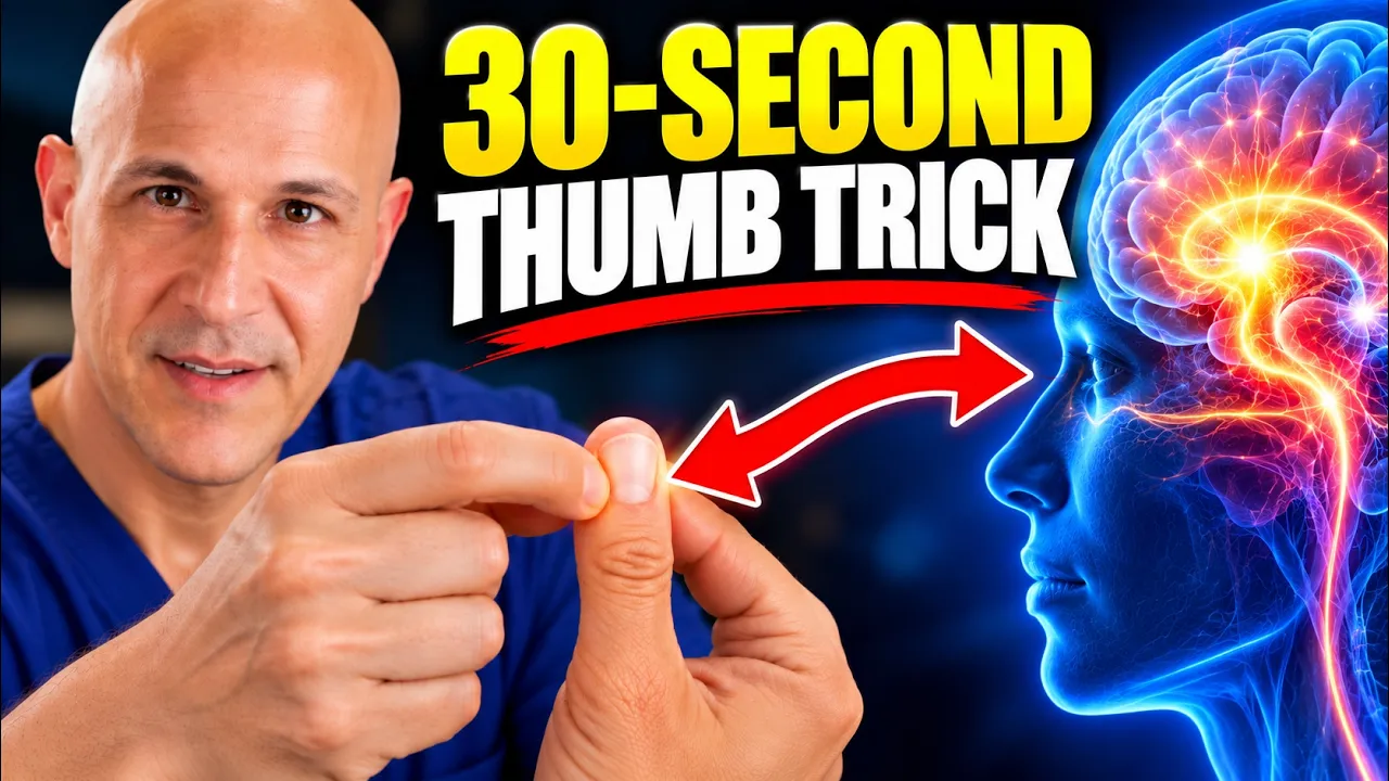 The 30-Second Thumb Trick to REBOOT Your Brain and Unwind!  Dr. Mandell