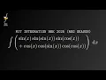 MIT Integration Bee 2025 Regular Season Q14 Integral of Nested Sines and Cosines
