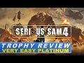 Serious Sam 4 Trophy Achievement Review Easy Platinum with 55 Trophies - PS5 Gameplay