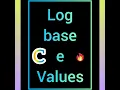 Calculate natural Log Values Find Log base e values in C code
