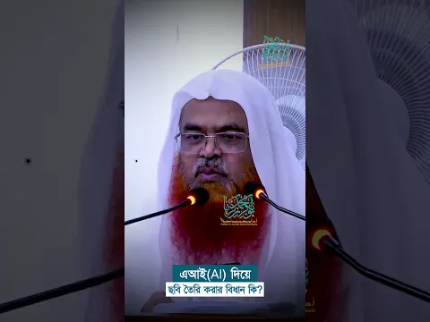 এআই(AI) দিয়ে ছবি তৈরি করার বিধান কি? প্রফেসর ড. আবু বকর মুহাম্মাদ যাকারিয়া  #abubakarzakaria #reels
