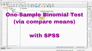 SPSS - one-sample binomial test via compare means