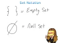 Junior Cycle - Sets Set Notation