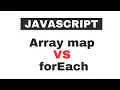 Difference between map and forEach JavaScript tutorials