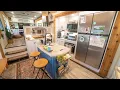 400 SqFt Renovated 5th Wheel RV w 5 Slides - Light and Bright Tiny House