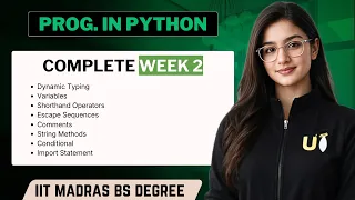 Programming in Python Week 2 Complete One Shot Question Practice IIT Madras BS Degree