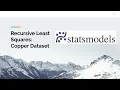 Recursive Least Squares using the Copper Dataset with statsmodels