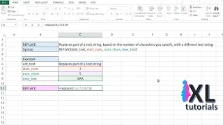 Replace Function In Excel