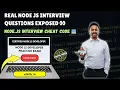 Node js Interview Questions to Ace Your Backend Interview Node JS NodeJS Tutorial for Beginners