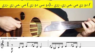 تعلم عزف مقدمة بعيد عنك مع الإيقاع للتواصل واتس آب 00966593436094 