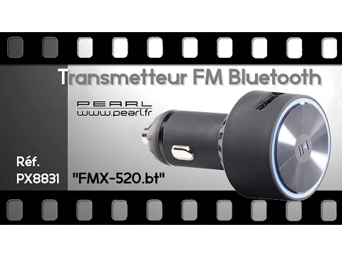 Download MP3 TRANSMETTEUR FM BLUETOOTH DESIGN - le son de votre mobile dans votre voiture - [PEARLTV.FR]