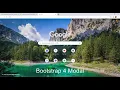 HTML Modals Bootstrap 4