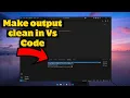 How to hide file path message in output of Visual Studio Code