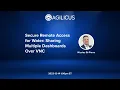 Secure Remote Access for Water Sharing Multiple Dashboards Over VNC
