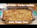 Make Perfect Turkey Stuffing Dressing with a Simple Recipe Ratio