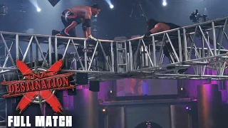 the first ever elevation x match aj styles vs rhino full match tna destination x 2007