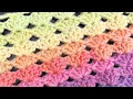 EASY Crochet Baby Blanket for Beginners - Stacked Shells One Row Repeat