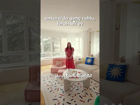 Ankara’daki bu tatlı evde geçen daire turu videomuzun tamamı youtube kanalımızda 🪷