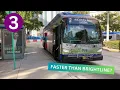 Riding Miami-Dade Transit Metrobus 3 Downtown Metrobus Terminal to Aventura Mall New Flyer XN40